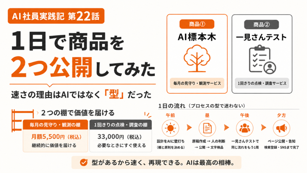記事「1日で新サービスを2つ公開 AIを速くするのは「型」だった」のトップに表示される画像